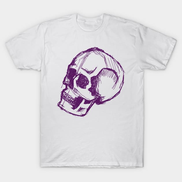 Skull Sketch T-Shirt by Greboge Wear